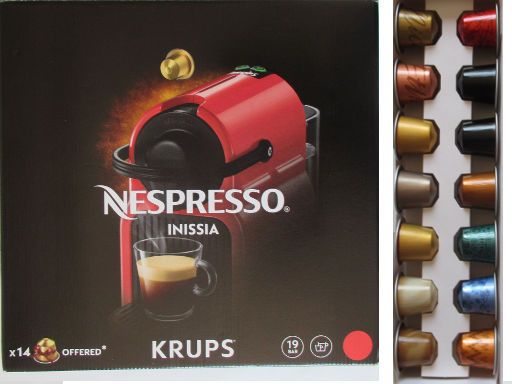 ELECTRO DEPOT, Leganés, Spanien, Krups XN 1005 NESPRESSO® mit 14 Kapseln Original NESPRESSO® für 79,96 € im März 2022