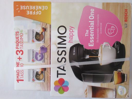 ELECTRO DEPOT, Leganés, Spanien, BOSCH TASSIMO TAS1002N/01 mit 40 Kapseln Original TASSIMO für 39,97 € im Februar 2023