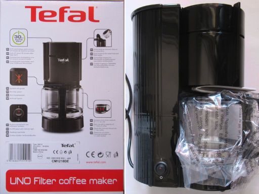ELECTRO DEPOT, Spanien, Tefal® Kaffeemaschine UNO CM1218DE mit Papierfilter Größe 4 für 17,96 € im August 2023