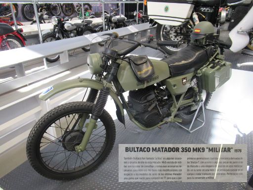 Gran Exposición Motos Made in Spain 2022, Alcalá de Henares, Spanien, Bultaco Matador 350 MK9 Militär Version