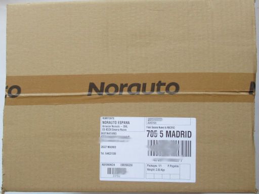 Norauto, Spanien, Versand Norauto Almac&eacute;n, 45224 Sesena Nuevo im Juli 2026, DHL Paket Auslieferung SEUR