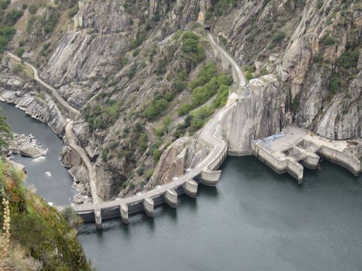 Aldeadávila de la Ribera, Staudamm Wasserkraftwerk, Spanien, Staudamm