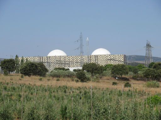 Kernkraftwerk, Almaraz, Spanien, Ansicht von der Landstraße N-V