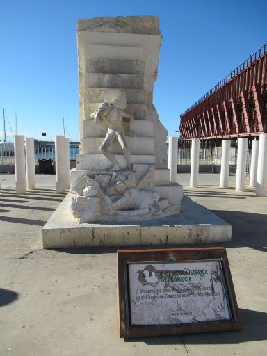 El Cable Inglés Verladestation, Almería, Spanien, Mahnmal Opfer des Konzentrationslagers Mauthausen aus Almería
