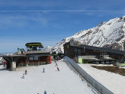 Skigebiet, Aramón, Panticosa, Spanien, Bergstation Petrosos