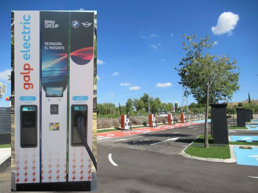 galp, BMW Gruppe, MINI, Ladesäulen, Elektrofahrzeuge, Arroyomolinos, Spanien, 16 Ladesäulen 90 kW Leistung