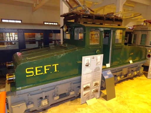 Eisenbahn Museum, Azpeitia, Spanien, Elektrolokomotive AEG L21 Baujahr 1925