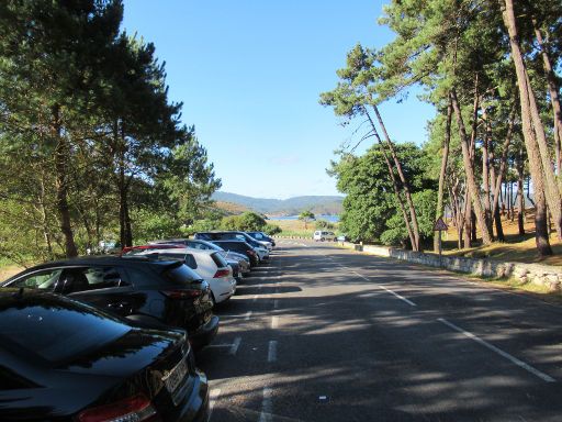 Travesía Costa Balarés 2022, Spanien, Parkplatz am Strand Balarés in 15110 Balarés, Cospindo (San Tirso) (A Coruña)