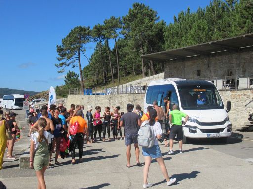 Travesía Costa Balarés 2022, Spanien, Bus vom Playa Balarés zum Strand Area das vacas