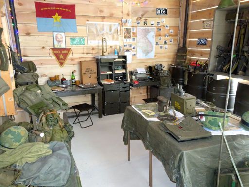 Belorado, Spanien, Expohistórica 2019, US Militärposten in Vietnam