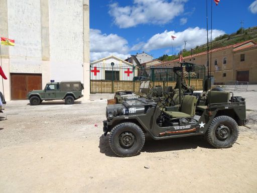 Belorado, Spanien, Expohistórica 2019, offene Militärfahrzeuge Willys MB