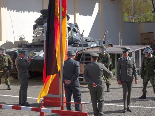 Belorado, Spanien, Expohistórica 2019 Kalter Krieg am Checkpoint Charlie, Erich Honecker am Checkpoint Charlie