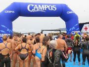 IX. Salome Campos Travesía a nado, Schwimmwettbewerb 2023, Bermeo, Spanien, Start und Zielbereich im Hafen 48370 Bermeo