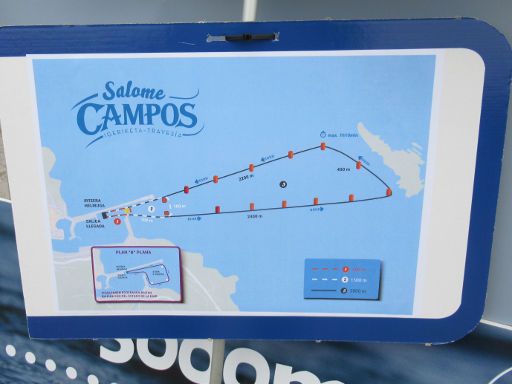 VIII. Salome Campos Travesía a nado, Schwimmwettbewerb 2022, Bermeo, Spanien, Streckenübersicht vor Ort
