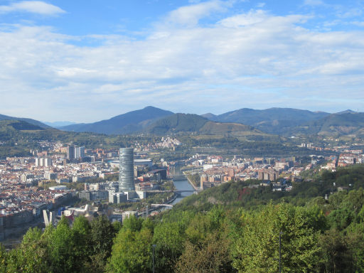 Standseilbahn, Artxanda, Bilbao, Spanien, Ausblick vom Parque Mirador de Artxanda
