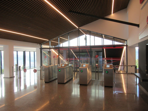 Standseilbahn, Artxanda, Bilbao, Spanien, Bergstation Zugang zur Bahn