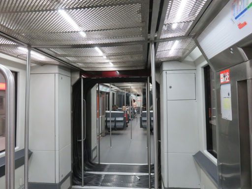 Metro, Bilbao, Spanien, Zug Fahrgastraum