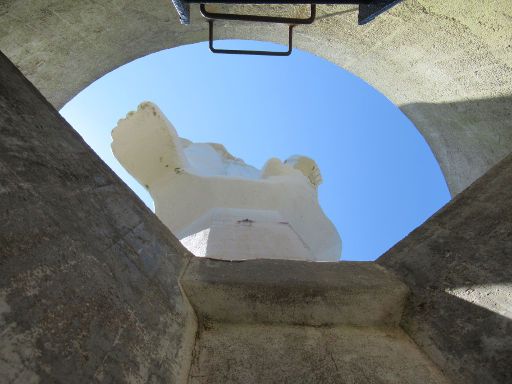 Mirador Monte do Faro, Brantuas - Ponteceso, Spanien, Leiter zur Aussichtsplattform