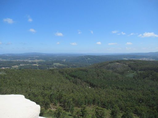 Mirador Monte do Faro, Brantuas - Ponteceso, Spanien, Aussichtsplattform Blick Richtung Landesinnere