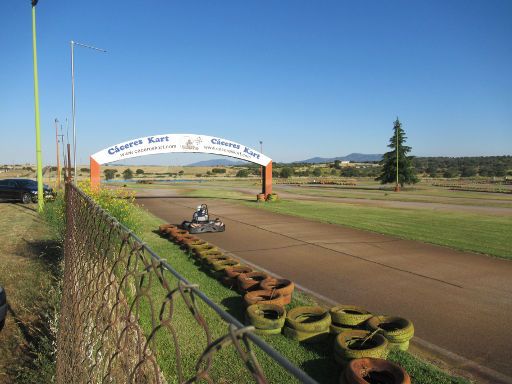 Cáceres Kart, Torrequemada, Cáceres, Spanien, Anlage an der Landstraße EX-206 zwischen Torrequemada und Torremocha