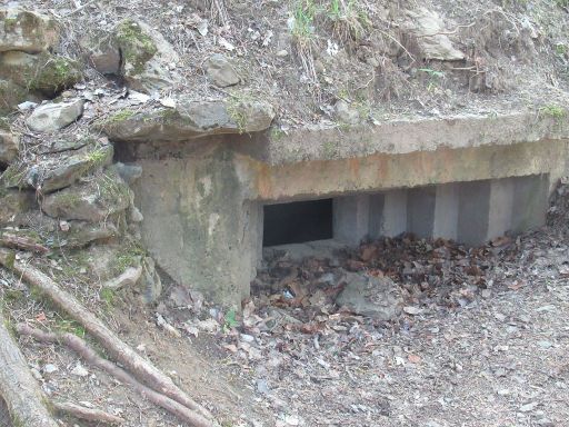 Bunker Linie P, Canfranc-Estación, Spanien, MG Stand Bunker 123