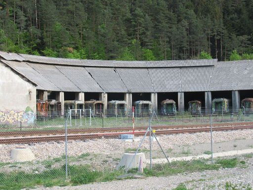 Historischer Bahnhof, Canfranc-Estación, Spanien, Lokomotivdepot