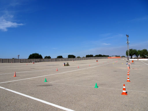 Escuela de conducción MAC, Motorrad Kurs Rennstrecke, Cartagena, Spanien, Slalom und Bremsenkurs