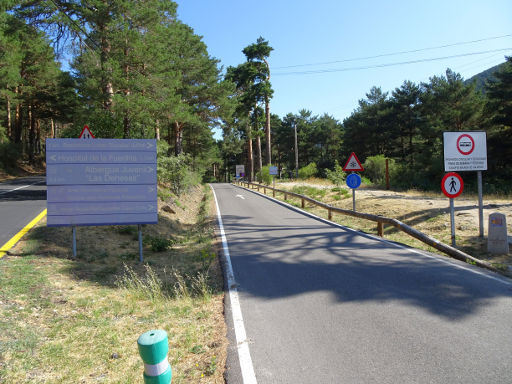 Aventura Amazonia, Cercedilla, Spanien, Zufahrt zum Parkplatz