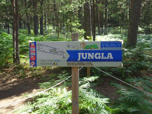 Aventura Amazonia, Cercedilla, Spanien, Pracour Jungla