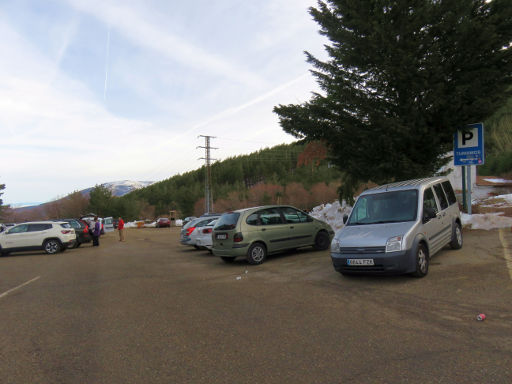 Skigebiet, La Pinilla, Spanien, kostenloser Parkplatz