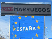 Grenze Ceuta, Spanien – Marokko, Ceuta, Spanien, N-352