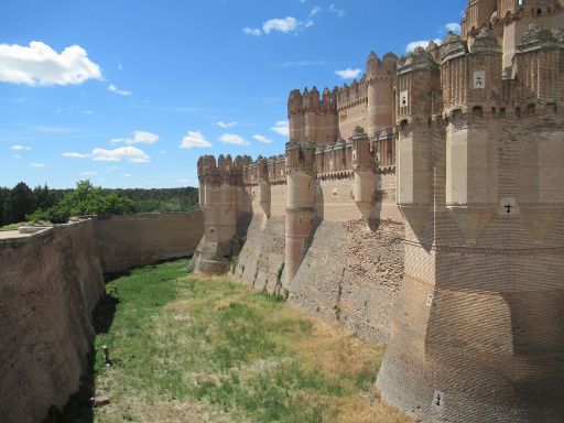 Burg, Coca, Spanien, Burggraben