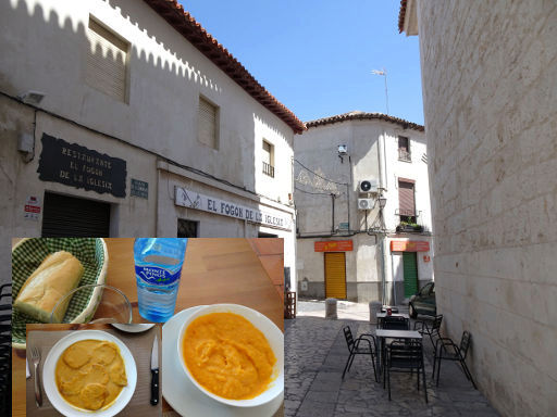 Colmenar de Oreja, Spanien, Bar - Restaurante El Fogón de la Iglesia mit kleinem Menü