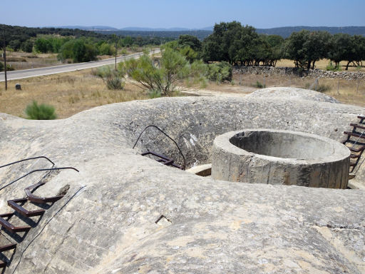 Colmenar del Arroyo, Spanien, Blockhaus 13, Bunker, Ausblick vom Bunker