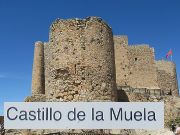 Castillo de la Muela, Consuegra, Spanien, Blick auf die Burg vom Innenhof