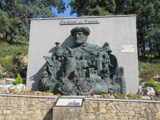 Cuacos de Yuste, Spanien, Statue Kaiser Karl V