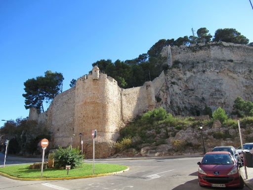 Burg von Dénia, Dénia, Spanien, Außenansicht Ronda de les Muralles