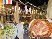 Els Magazinos, Dénia, Spanien, Restaurant A la fresca Terrasse mit Stühlen und Tischen