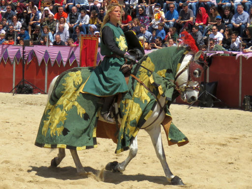 Feria Medieval Mittelalter Ritterturnier, El Álamo, Spanien, „Ritter“ Barbarossa