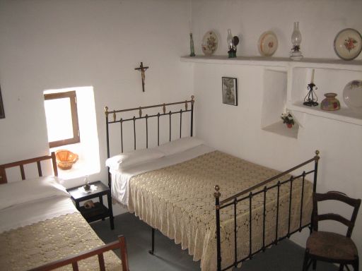 Es Trui de ca n’Andreu, Schlafzimmer der Eltern, Ibiza, Spanien