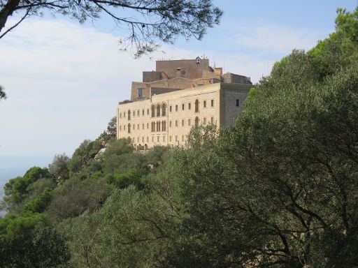 Sant Salvador, Felanitx, Mallorca, Spanien, Außenansicht vom Hotel und der Kirche