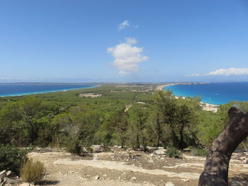 Formentera, Spanien, Ausblick beim Restaurant El Mirador in der Nähe von El Pilar de la Mola