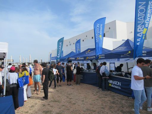 XIV Copa Marnaton eDreams, Schwimmwettbewerb 2025, Formentera, Spanien, Abholung Starterpaket