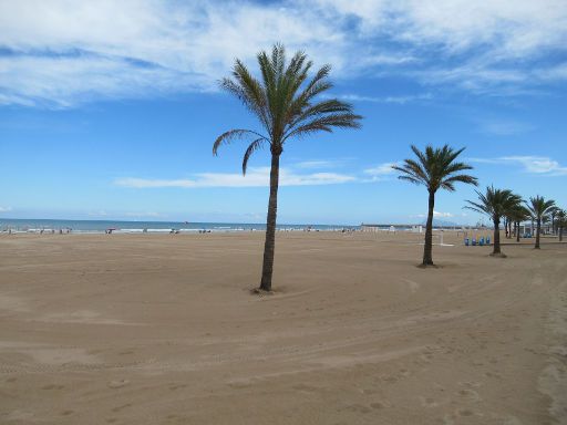 Gandía, Spanien, Strand Platja Nord