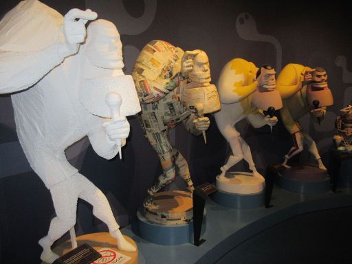 Museu Faller de Gandía, Gandía, Spanien, Puppen / Ninot Herstellung