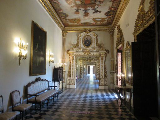 Palau Ducal dels Borja, Gandía, Spanien, Galerie mit Spiegeln