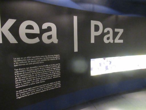 Friedensmuseum Gernika, Gernika-Lumo, Spanien, Eingang Ausstellung