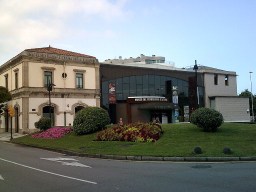 Museo del Ferrocarril de Asturias, Gijón, Spanien, Museo del Ferrocarril de Asturias, Außenansicht, Plaza de la Estación del Norte s/n, 33212 Gijón