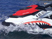 Blue Active Sport, Jet-ski, Costa Meloneras, Gran Canaria, Spanien, Sea-Doo® Jet-ski GTS Stauraum und Sitzbank