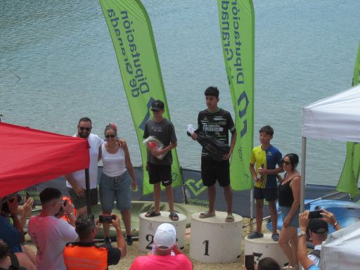 Traves&iacute;a a nado Embalse del Negrat&iacute;n 2026, Stausee Negrat&iacute;n, Schwimmwettbewerb, Granada, Spanien, Siegerehrungen